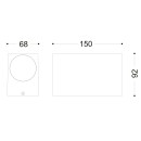 Globo 34164-2 kültéri fali lámpa Veronika 2x35W | GU10 | IP44 - antracit