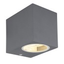 Globo 34164 kültéri fali lámpa Veronika 1x35W | GU10 | IP44 - antracit
