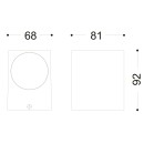 Globo 34164 kültéri fali lámpa Veronika 1x35W | GU10 | IP44 - antracit