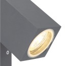 Globo 34164W kültéri fali lámpa Veronika 1x35W | GU10 | IP44 - állítható, antracit