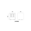 Globo 34168SA LED fali lámpa VERONIKA | 3W integrált LED forrás | 308lm | 3000K