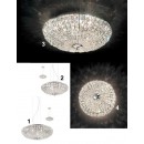 Ideal Lux 018089 mennyezetre szerelhető lámpa Virgin 5x40W|G9 - kristály