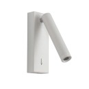 Italux 5906630853762 LED fali spotlámpa Cali | 2.5W integrált LED forrás | 3000K | kapcsolóval | fehér