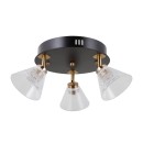 Italux WL-34393-3R-BK-HBR LED mennyezeti spotlámpa Orella | 12W LED | 750lm | 3000K