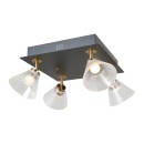 Italux WL-34393-4S-BK-HBR LED fali lámpa Orella | 16W LED | 788lm | 3000K