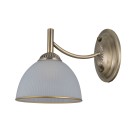 Italux WL-40653-1-ABR-WH fali lámpa Fener | 40W E27 | sárgaréz | opál