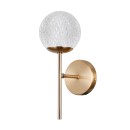 Italux WL-40827-1-HBR-CL fali lámpa Padri | 5W G9 | aranyszínű | átlátszó