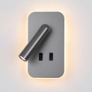 Italux WL-83957-1-GR LED fali spotlámpa Doria | 8W LED | 559lm | 3000K