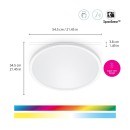 Philips 8720169072657 LED mennyezetre szerelhető lámpa Wiz SuperSlim | 32W integrált LED forrás | 3750 lm | 2700-6500K