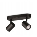 WiZ Colors 8719514551954 LED mennyezeti spotlámpa Imageo 2x5 | GU10 | 700lm | 2200-6500K | RGB - szabályozható, fekete