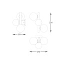 Zuma Line 003064-028104 fali lámpa MOLECULE G9