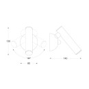 Zuma Line 003064-009132 LED fali spotlámpa LOYA integrált LED forrás