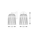 Zuma Line 003064-028146 fali lámpa TAZZA E14