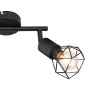 Globo 54802S-2 mennyezetre szerelhető lámpa Xara 2x40W | E14 - fekete