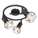 Globo 54802S-3 mennyezetre szerelhető lámpa Xara 3x40W | E14 - fekete