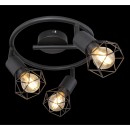 Globo 54802S-3 mennyezetre szerelhető lámpa Xara 3x40W | E14 - fekete