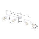 Globo 54802W-4 mennyezetre szerelhető lámpa Xara 4x40W | E14 - fehér