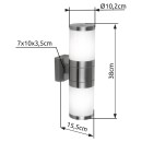 Globo 32014-2 kültéri fali lámpa Xeloo 2x60W | E27 | IP44