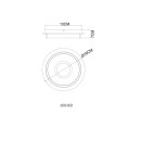 Globo 48046D LED mennyezetre szerelhető lámpa MARLENNE | 8W integrált LED forrás | 500lm | 3000K