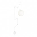 Ideal Lux 160863  mennyezeti függőlámpa Boa Bianco 1x60W|E27 - fehér