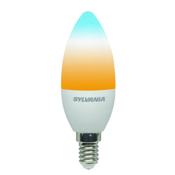 Sylvania 0028903 LED intelligens izzó 1x5W | E14 | 470lm | 2700-6500K - szabályozható, Wi-Fi, fehér