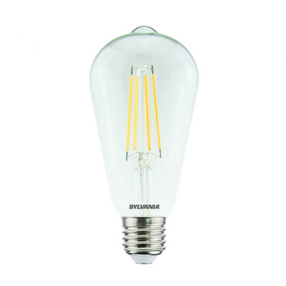 Sylvania 0029309 LED szénszálas izzó 1x7W | E27 | 806lm | 2700K - szabályozható, átlátszó