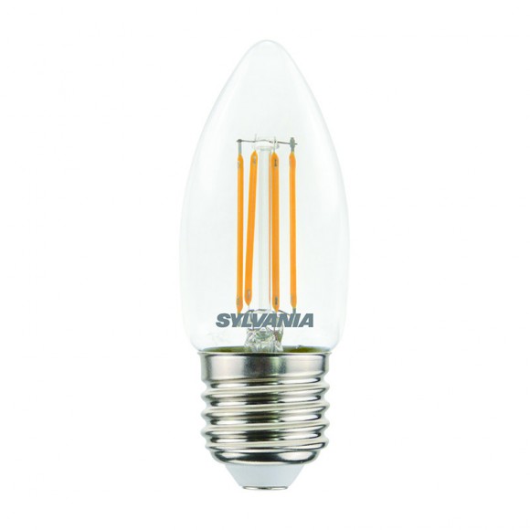 Sylvania 0029366 LED szénszálas izzó 1x4,5W | E27 | 470lm | 2700K - szabályozható, átlátszó