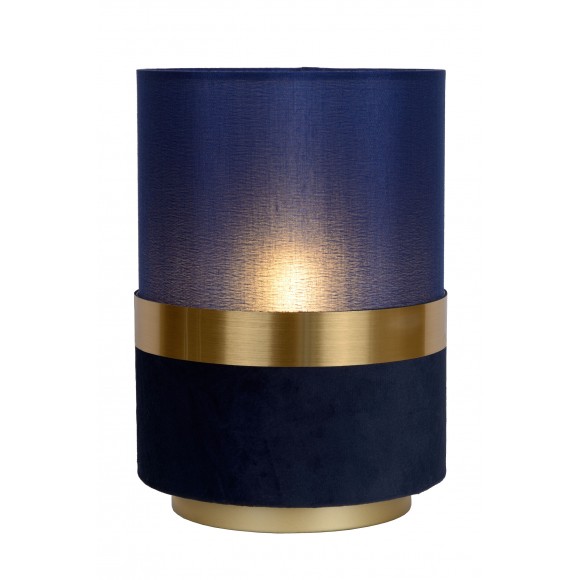 Lucide 10508/01/35 EXTRAVAGANZA TUSSE asztali lámpa H220mm | 1xE14 - kék, sárgaréz
