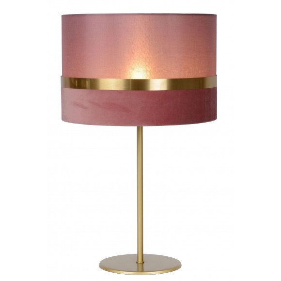 Lucide 10509/81/66 EXTRAVAGANZA TUSSE asztali lámpa H500mm | 1xE14 - rózsaszín, arany
