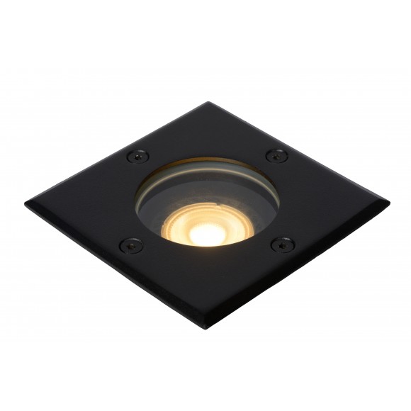 Lucide 11800/01/30 süllyeszthető behajtó lámpa Biltin 1x35W | GU10 | IP67 - fekete, négyzet