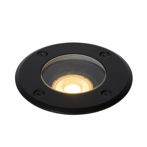 Lucide 11801/01/30 süllyeszthető behajtó lámpa Biltin 1x35W | GU10 | IP67 - fekete, kör