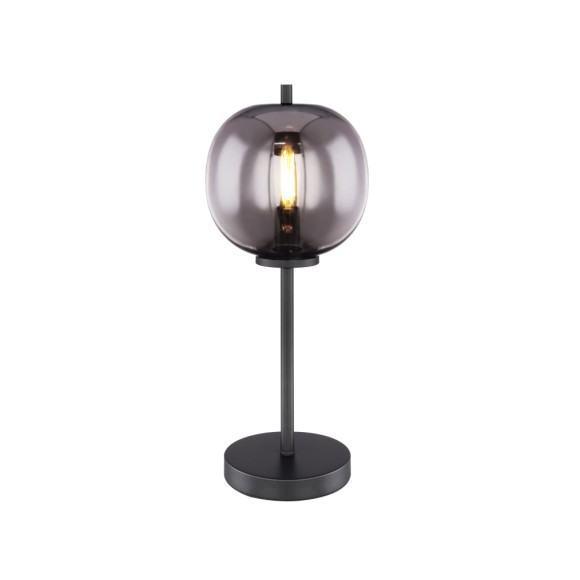 Globo 15345T asztali lámpa 1x40W | E14 - fekete, füstüveg