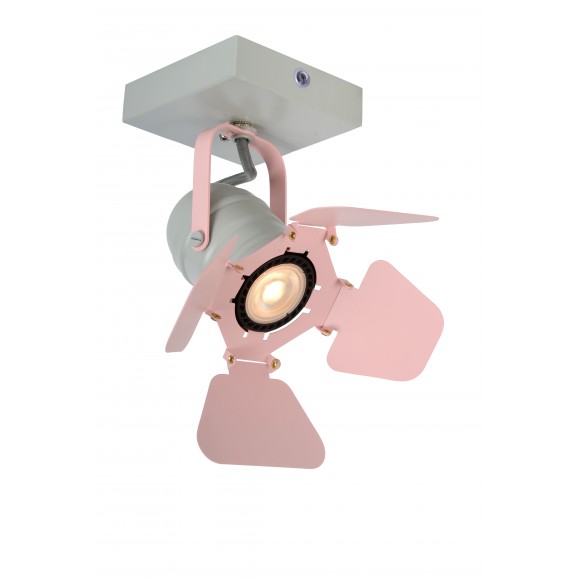 Lucide 17997/01/66 mennyezeti spotlámpa Picto 1x5W | GU10 - rózsaszín, állítható, szabályozható