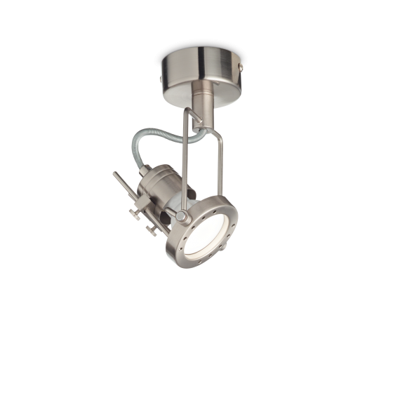 Ideal Lux 237022 mennyezetre szerelhető spotlámpa Slide 1x50W | GU10 | IP20 - beállítható, nikkel