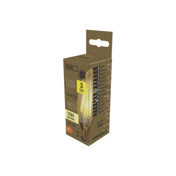 EMOS Z74300 LED izzó Vintage | 2,1W E14 | 190lm | 2200K