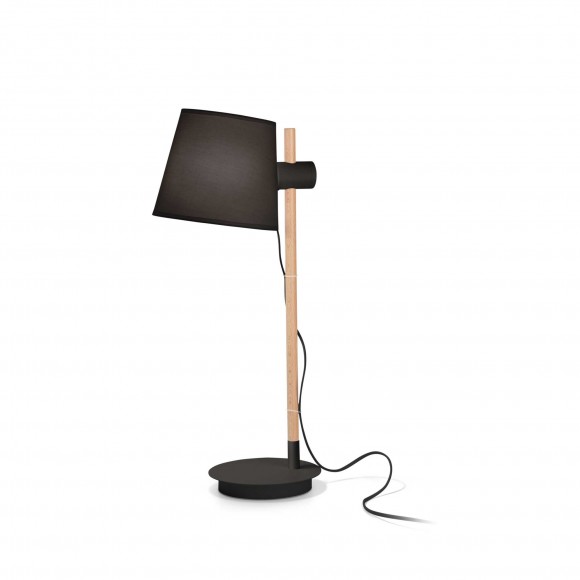 Ideal Lux 272238 asztali lámpa Axel tl1 1x60W | E27 - billenőkapcsoló, fekete