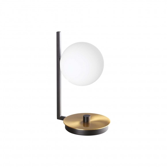Ideal Lux 273679 asztali lámpa Birds tl1 1x15W | G9 - billenőkapcsoló, sárgaréz, fekete, fehér