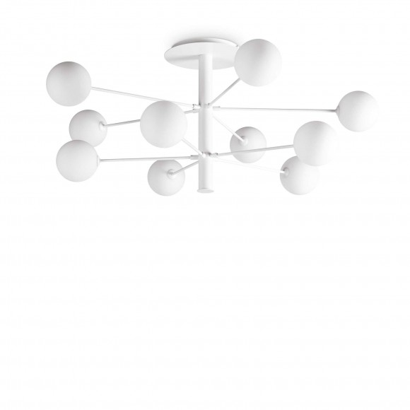 Ideal Lux 285245 mennyezetre szerelhető lámpa Cosmopolitan pl10 10x15W | G9 - fehér