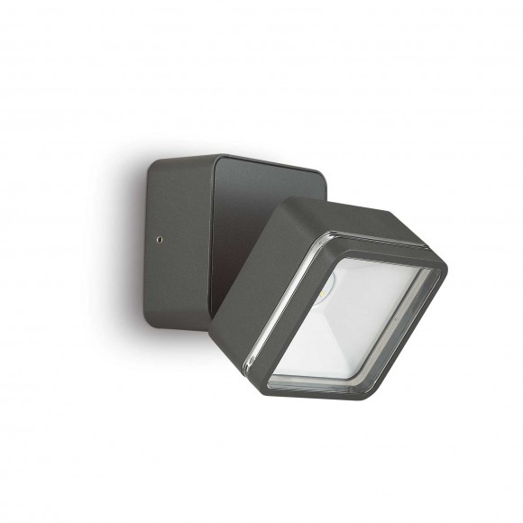 Ideal Lux 285511 LED kültéri fali lámpa Omega Ap Square 1x7W | 650lm | 4000K | IP54 - antracit