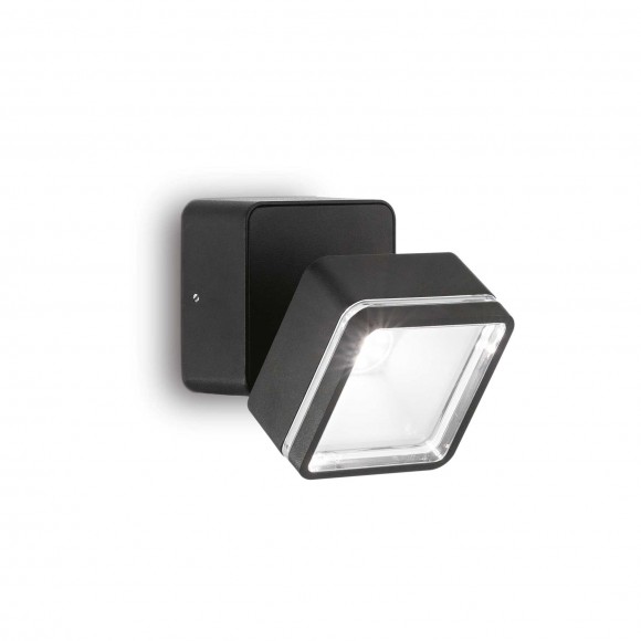 Ideal Lux 285535 LED kültéri fali lámpa Omega Ap Square 1x7W | 650lm | 4000K | IP54 - fekete