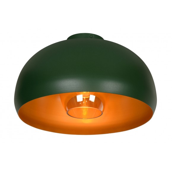 Lucide 30186/38/33 SHARAN mennyezetre szerelhető lámpa D380mm | 1xE27 - zöld, füstüveg