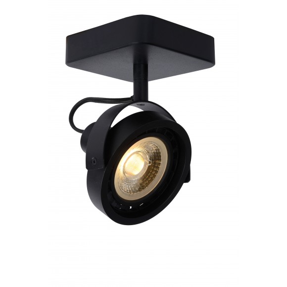 Lucide 31931/12/30 mennyezeti spotlámpa Tala 1x12W | LED GU10 | 820lm | 2200K/3000K - az izzó a csomag tartalma, fekete, állítható, szabályozható, CCT