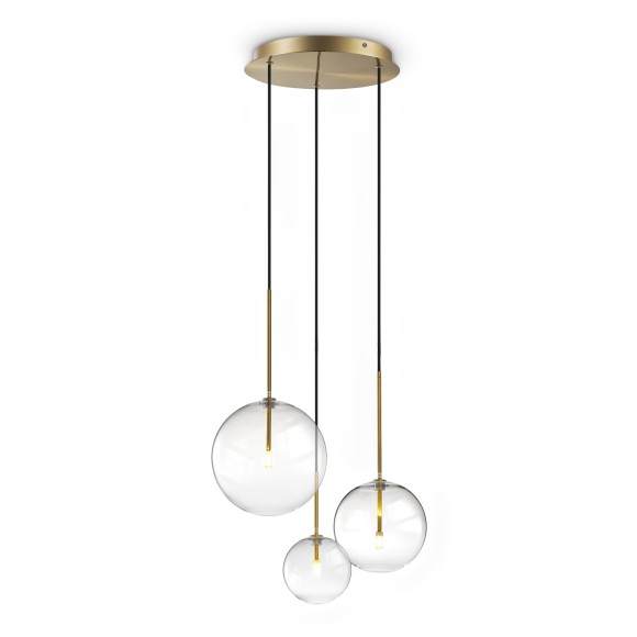 Ideal lux 339702 mennyezeti függőlámpa EQUINOXE  G4 | a kábelen | bronz