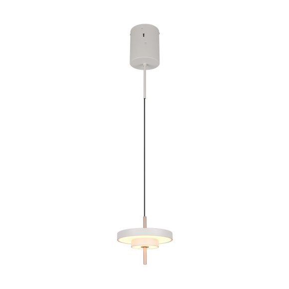 Trio T340210176 LED mennyezeti függőlámpa KEATON  | 10W integrált LED forrás | 1x1200lm | 2300+3000+4000K | a kábelen | Trio - SwitchDimmer | szürke