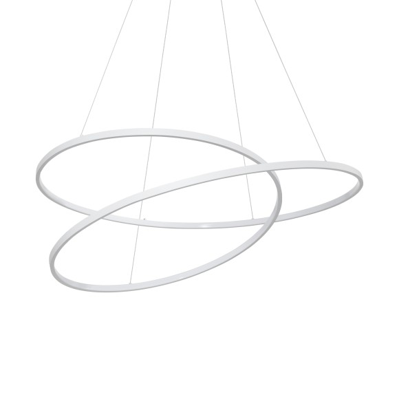 Ideal lux 352411 LED mennyezeti függőlámpa OZ  | 75W integrált LED forrás | 5570lm | 3000K | a kábelen | lehúzható | fehér