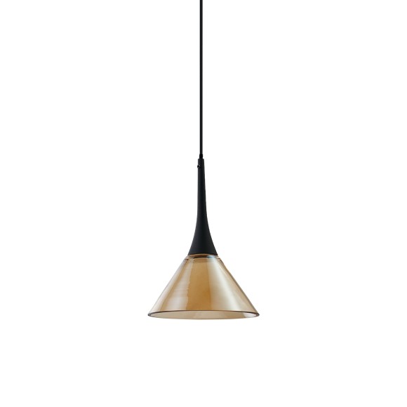 Ideal lux 353623 LED mennyezeti függőlámpa COCKTAIL  | 7W integrált LED forrás | 200lm | 3000K | a kábelen | lehúzható | barna