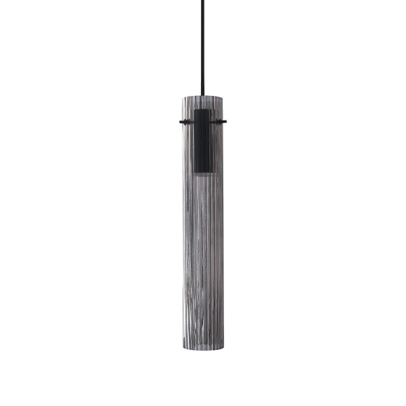 Ideal lux 353883 LED mennyezeti függőlámpa FLAM  | 10W integrált LED forrás | 270lm | 3000K | a kábelen | lehúzható | fekete