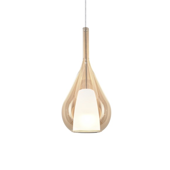 Ideal lux 360058 mennyezeti függőlámpa KALIQUE E27 | lehúzható | a kábelen | barna