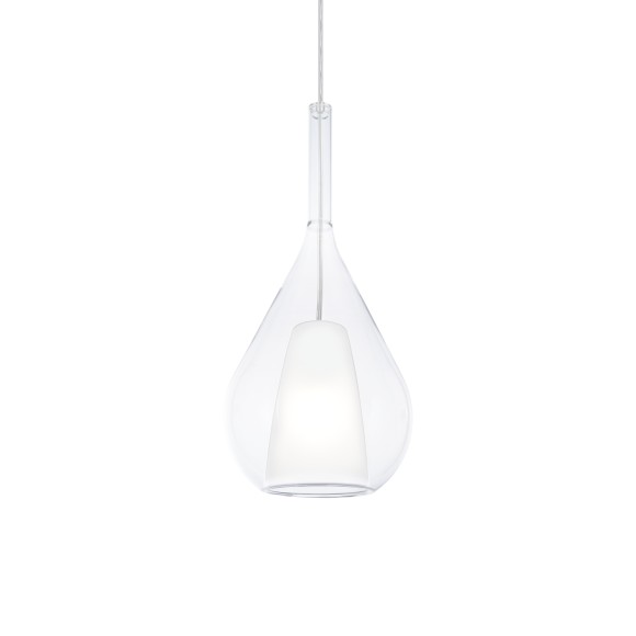 Ideal lux 360072 mennyezeti függőlámpa KALIQUE E27 | lehúzható | a kábelen | fehér