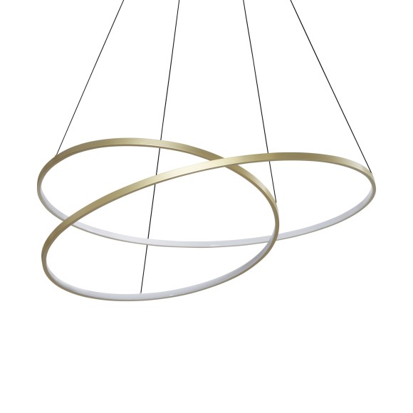 Ideal lux 364926 LED mennyezeti függőlámpa OZ  | 75W integrált LED forrás | 4010lm | 3000K | lehúzható | a kábelen | bronz